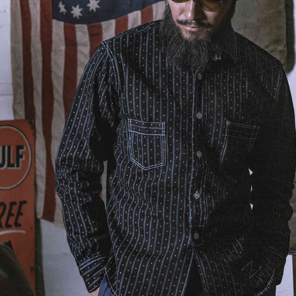 blouses bronson wabash stripe dot work shirts vintage men railroad engineer workwear navy, White;black
blouses bronson wabash stripe dot work shirts vintage men railroad engineer workwear navy, White;black