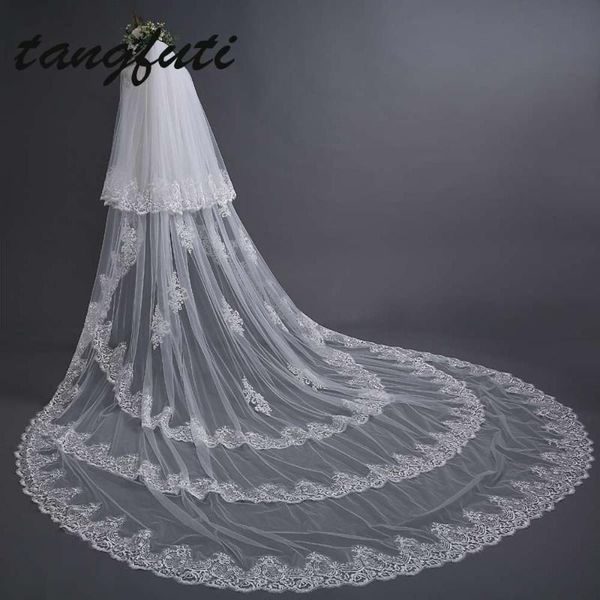 bridal veils 3 m cathedral veil lace edge two layer tulle wedding women accessories hierarchical, Black
bridal veils 3 m cathedral veil lace edge two layer tulle wedding women accessories hierarchical, Black