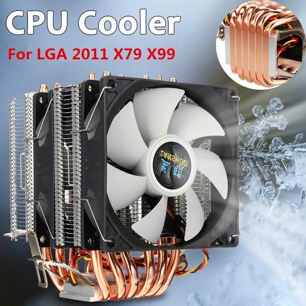 fans & coolings cpu cooler 6 heat pipes 3pin dual fan quiet cooling lga 2011 x79 x99 heatsink radiator for 115x/1366/775 amd
fans & coolings cpu cooler 6 heat pipes 3pin dual fan quiet cooling lga 2011 x79 x99 heatsink radiator for 115x/1366/775 amd