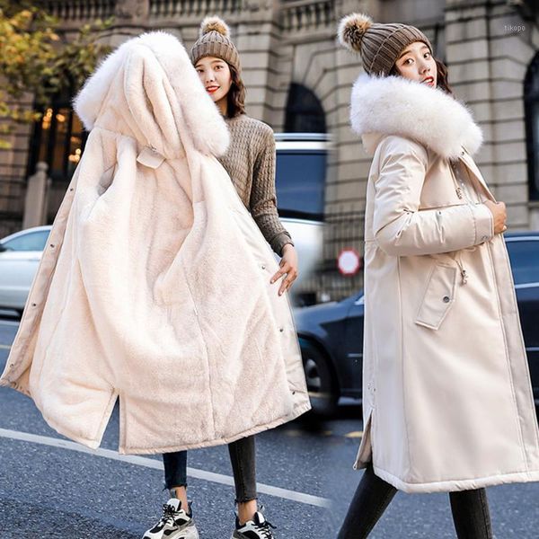 women's down & parkas winter snow wear women casual large fur collar hooded long coat female warm fleece streetwear jacket ladies outwe, Black
women's down & parkas winter snow wear women casual large fur collar hooded long coat female warm fleece streetwear jacket ladies outwe, Black