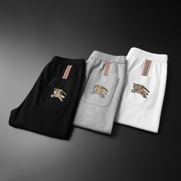 pants fashionable the men's casual embroidered legged, Black 
pants fashionable the men's casual embroidered legged, Black