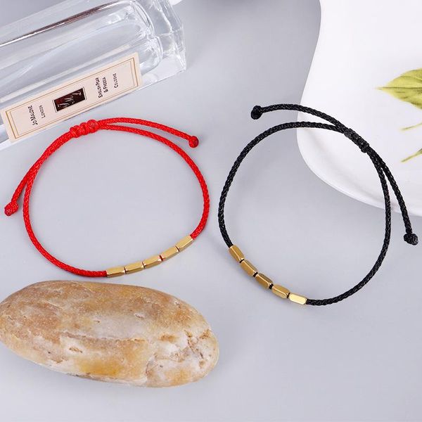 charm bracelets qiluxy tibetan buddhist creative copper beads red black rope bracelet for women men handmade lucky knots thread, Golden;silver
charm bracelets qiluxy tibetan buddhist creative copper beads red black rope bracelet for women men handmade lucky knots thread, Golden;silver