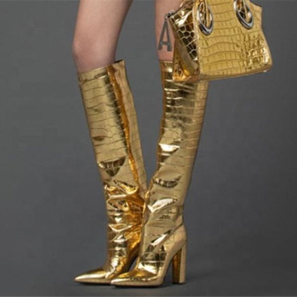 boots 2021 model dress heel stone print pointed toe gold slip on calf for lady knee high fashion shoes women, Black
boots 2021 model dress heel stone print pointed toe gold slip on calf for lady knee high fashion shoes women, Black