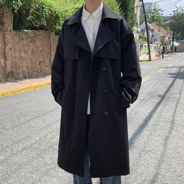 men's trench coats male women streetwear vintage fashion loose coat long jacket outerwear men double breasted casual thin trenchcoat, Tan;black
men's trench coats male women streetwear vintage fashion loose coat long jacket outerwear men double breasted casual thin trenchcoat, Tan;black