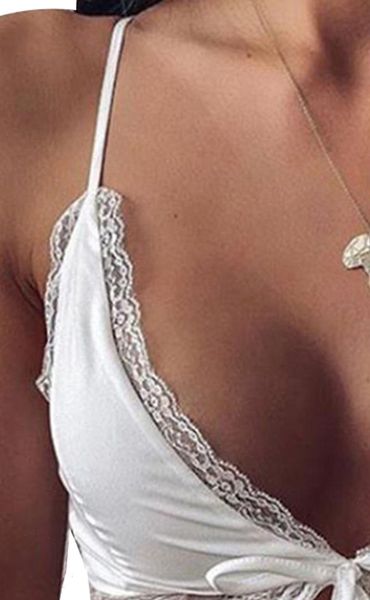 summer short vest girls womens cami temperament solid color sleeveless lace splicing v neck midriff baring streetwear, White
summer short vest girls womens cami temperament solid color sleeveless lace splicing v neck midriff baring streetwear, White