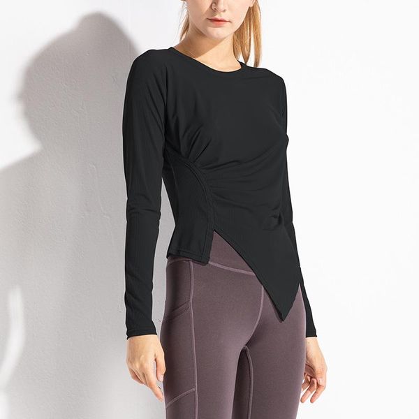 yoga outfit wmuncc women shirts irregular pleated back breathable fitness long sleeve sports top
yoga outfit wmuncc women shirts irregular pleated back breathable fitness long sleeve sports top