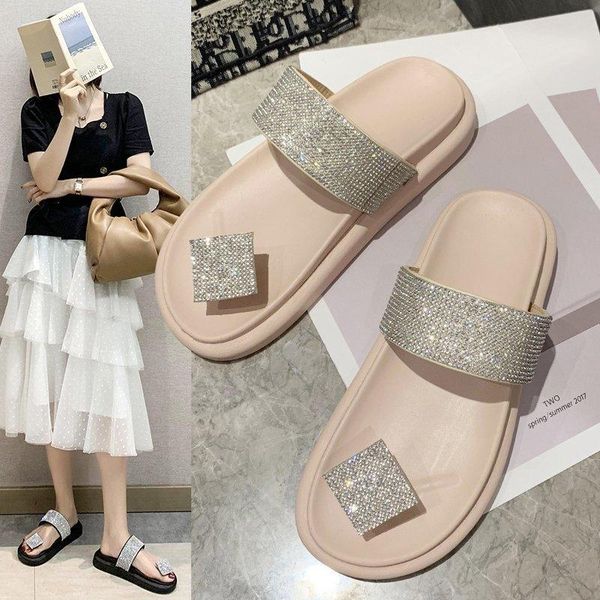 summer rhinestone clip feet slippers women wear fashion wild casual thick bottom sandals zapatillas mujer slipper, Black
summer rhinestone clip feet slippers women wear fashion wild casual thick bottom sandals zapatillas mujer slipper, Black