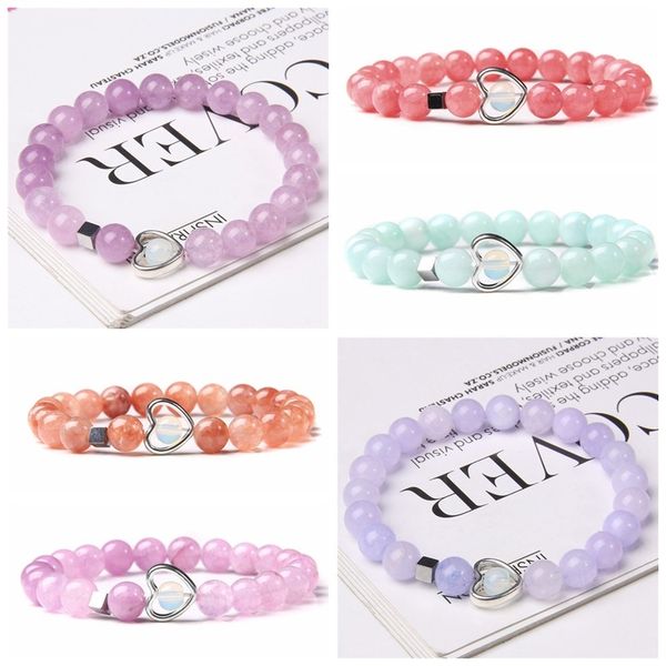trendy heart charm bracelets for women love handmade strands natural stone beaded elastic bracelet girl gift, Black
trendy heart charm bracelets for women love handmade strands natural stone beaded elastic bracelet girl gift, Black