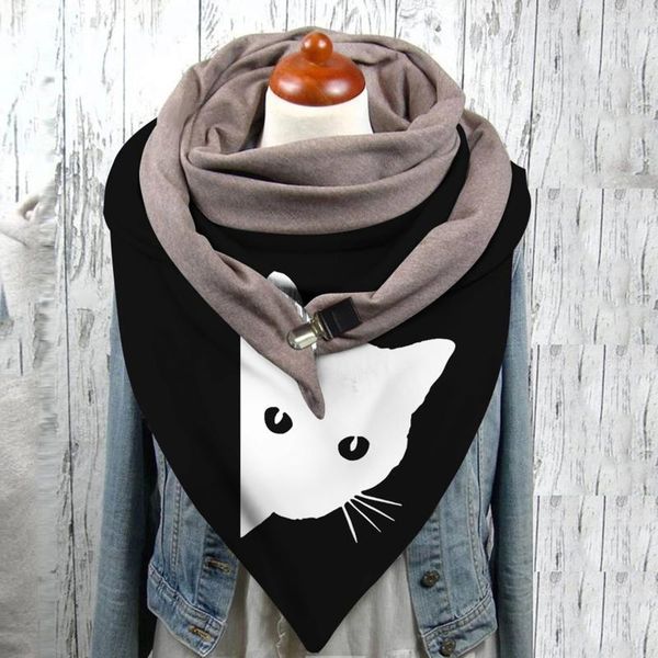 scarves universal scarf autumn winter warm windproof cute cartoon cat print double-layer buckle muffler soft comfortable bufanda, Blue;gray
scarves universal scarf autumn winter warm windproof cute cartoon cat print double-layer buckle muffler soft comfortable bufanda, Blue;gray