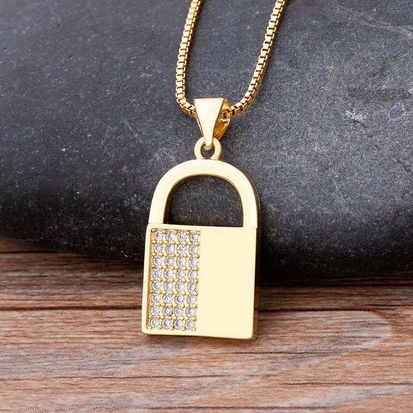 chains arrival lock design necklace single cubic zirconia pendant for women summer fashion gold color jewelry choker 2021, Silver
chains arrival lock design necklace single cubic zirconia pendant for women summer fashion gold color jewelry choker 2021, Silver