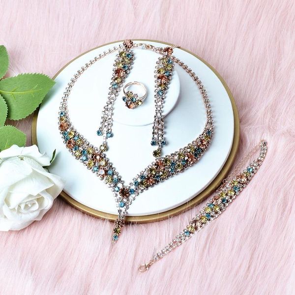 earrings & necklace crystal set luxury color rhinestone jewelry ladies necklace/earrings/ring/bracelet fashion accessories coruixi hn3310, Silver
earrings & necklace crystal set luxury color rhinestone jewelry ladies necklace/earrings/ring/bracelet fashion accessories coruixi hn3310, Silver