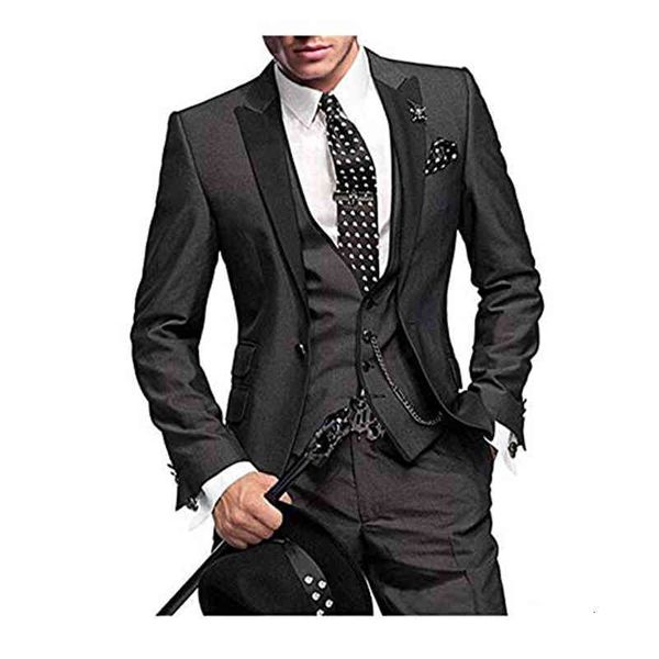 men's suits & blazers ternos masculinos feitos sob medida, cinza escuro, lapela, padrinhos de casamento, terno 3 peças (jaqueta + camis, White;black
men's suits & blazers ternos masculinos feitos sob medida, cinza escuro, lapela, padrinhos de casamento, terno 3 peças (jaqueta + camis, White;black