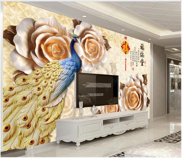 wallpapers custom po wallpaper 3d murals wall papers modern luxury jade carving peony peacock flower background paper home decor
wallpapers custom po wallpaper 3d murals wall papers modern luxury jade carving peony peacock flower background paper home decor