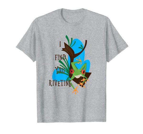 men's t-shirts tree frog i find you riveting cute amphibian lovers tshirt, White;black
men's t-shirts tree frog i find you riveting cute amphibian lovers tshirt, White;black