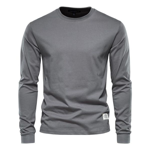 men's t-shirts spring and autumn style solid color long-sleeved shirt bottoming multicolor casual round neck cotton t-shirt, White;black
men's t-shirts spring and autumn style solid color long-sleeved shirt bottoming multicolor casual round neck cotton t-shirt, White;black