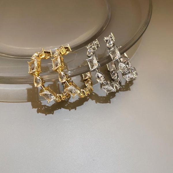 hoop & huggie lovoacc transparent shinning crystal earrings for women ladies gold silver colour alloy circle accessories, Golden;silver
hoop & huggie lovoacc transparent shinning crystal earrings for women ladies gold silver colour alloy circle accessories, Golden;silver