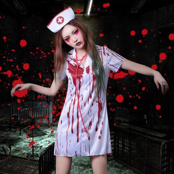 casual dresses halloween cosplay costume horror bloody dress vampire clothing sexy, Black;gray
casual dresses halloween cosplay costume horror bloody dress vampire clothing sexy, Black;gray