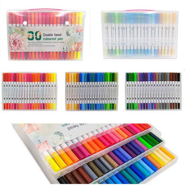 luxury pencils 100 double water marker art soft head brush set 24 80 color marking line drawing pen
luxury pencils 100 double water marker art soft head brush set 24 80 color marking line drawing pen