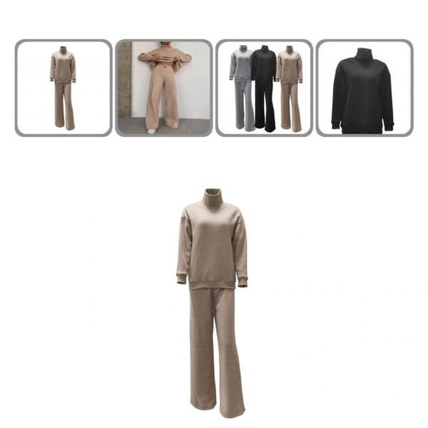 women's two piece pants elastic waist autumn winter warm sweatshirt lace-up sweatpants for office, White
women's two piece pants elastic waist autumn winter warm sweatshirt lace-up sweatpants for office, White