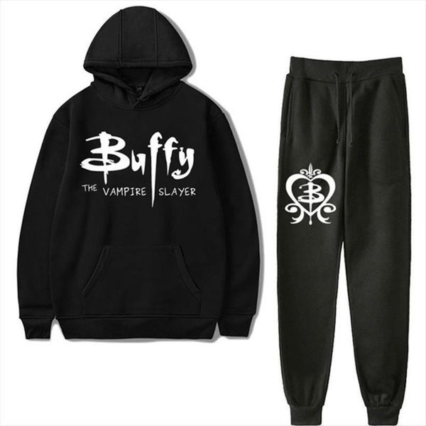 2 pieces sets buffy men tracksuit the vampire slayer hooded sweatshirt pullovers trousers sportwear suit ropa hombre mens outfit, Gray
2 pieces sets buffy men tracksuit the vampire slayer hooded sweatshirt pullovers trousers sportwear suit ropa hombre mens outfit, Gray