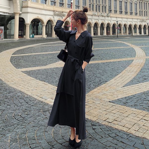 casual drs wine red french niche dign long sleeve dr's autumn 2021 temperament knee length skirt, Black;gray
casual drs wine red french niche dign long sleeve dr's autumn 2021 temperament knee length skirt, Black;gray