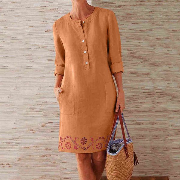 fashion floral printing pockets dresses casual o-neck button women dresses female autumn spring elegant long sleeve loose dress y1204, Black;gray
fashion floral printing pockets dresses casual o-neck button women dresses female autumn spring elegant long sleeve loose dress y1204, Black;gray