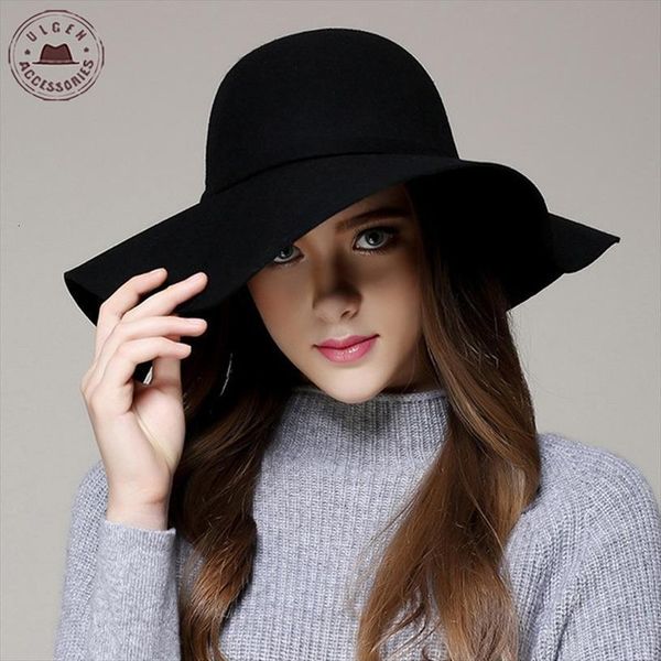 fashion winter fedora hats for women hat vintage bowler jazz cap felt wide brim floppy sun beach cashmere church caps, Blue;gray
fashion winter fedora hats for women hat vintage bowler jazz cap felt wide brim floppy sun beach cashmere church caps, Blue;gray