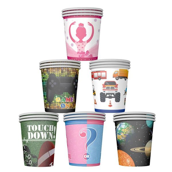 disposable dinnerware 6~10pc/set pattern theme point party paper cups juice cup decoration baby shower kids birthday wedding supplies
disposable dinnerware 6~10pc/set pattern theme point party paper cups juice cup decoration baby shower kids birthday wedding supplies