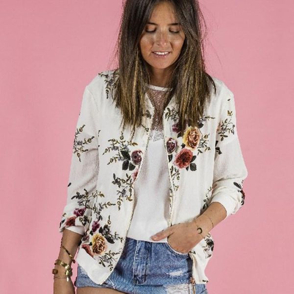 women's jackets fashion retro floral print women coat casual zipper up bomber jacket ladies spring autumn outwear coats clothing, Black;brown
women's jackets fashion retro floral print women coat casual zipper up bomber jacket ladies spring autumn outwear coats clothing, Black;brown