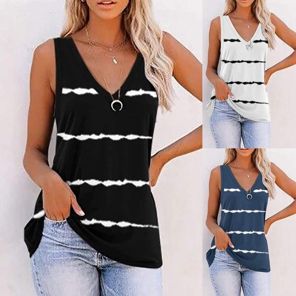 women's t-shirt summer t-shirts clothes for women stripe sleeveless tunic button v neck causal tee shirt femme haut elegant 2021, White
women's t-shirt summer t-shirts clothes for women stripe sleeveless tunic button v neck causal tee shirt femme haut elegant 2021, White