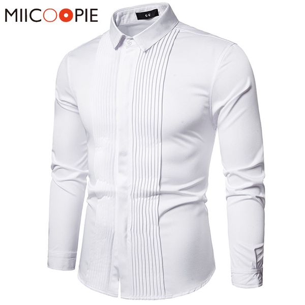white shirt long sleeve for men korean social casual folds business wedding long sleeve slim fit mens dress shirts s-5xl, White;black
white shirt long sleeve for men korean social casual folds business wedding long sleeve slim fit mens dress shirts s-5xl, White;black