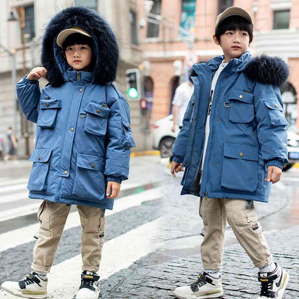 kids down jacket thicken warm winter jacket coat boys casual long parkas winter fur lining hooded parka children coats, Blue;gray
kids down jacket thicken warm winter jacket coat boys casual long parkas winter fur lining hooded parka children coats, Blue;gray