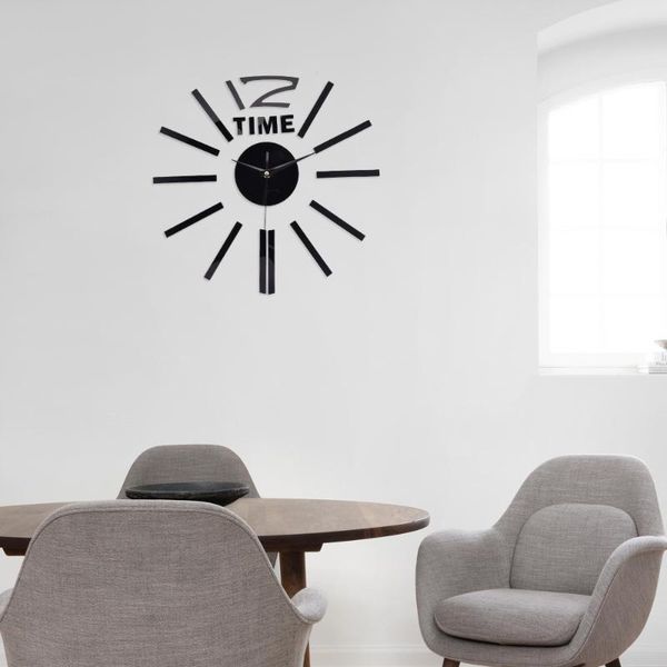 wall clocks creative quartz diy clock 3d home decor watch living room metal fashion acrylic big mirror stickers
wall clocks creative quartz diy clock 3d home decor watch living room metal fashion acrylic big mirror stickers