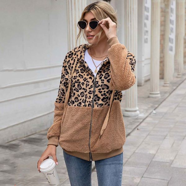 2021 autumn leopard faux fur coat women hooded plush jacket teddy winter coat women ladies fluffy teddy jacket female, Tan;black
2021 autumn leopard faux fur coat women hooded plush jacket teddy winter coat women ladies fluffy teddy jacket female, Tan;black