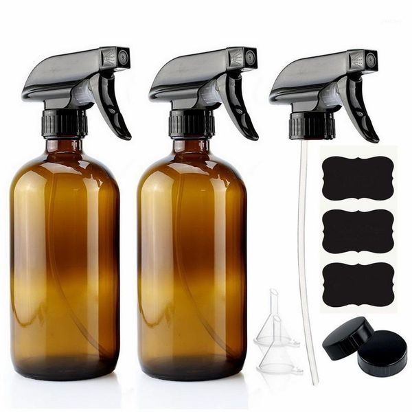 storage bottles & jars 500ml empty amber glass spray bottle with black trigger sprayer labels for essential oils cleaning 16 oz
storage bottles & jars 500ml empty amber glass spray bottle with black trigger sprayer labels for essential oils cleaning 16 oz