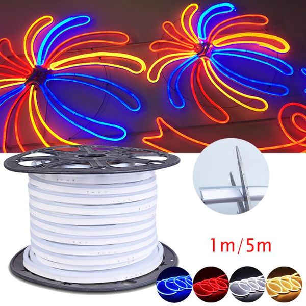 1m/5m led neon light smd 2835 120leds/m flexible strip rope tube lamp waterproof billboard sign party car decor strips
1m/5m led neon light smd 2835 120leds/m flexible strip rope tube lamp waterproof billboard sign party car decor strips