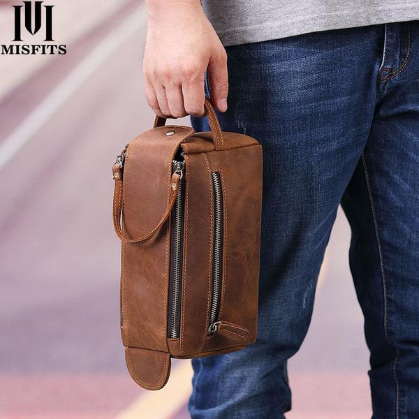 retro genuine leather toiletry bag crazy horse multifunctional storage is still men's clutch cosmetic bags & cases
retro genuine leather toiletry bag crazy horse multifunctional storage is still men's clutch cosmetic bags & cases