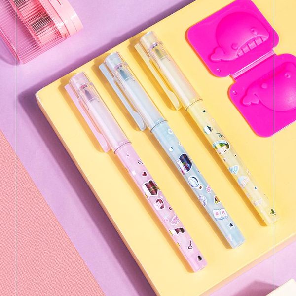 12pcs/batch 0.38mm gel pen can replace black ink creative cute cartoon school stationery pens
12pcs/batch 0.38mm gel pen can replace black ink creative cute cartoon school stationery pens