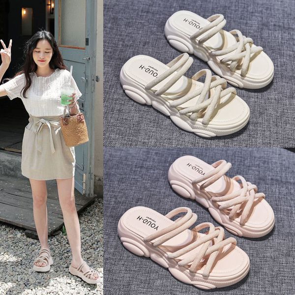 fairy style fashion women sandals female 2021 summer thick bottom beach platform heel casual wedge shoes chunky ladies, Black
fairy style fashion women sandals female 2021 summer thick bottom beach platform heel casual wedge shoes chunky ladies, Black