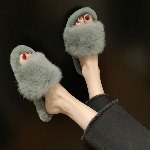 slippers han edition autumn cool female 2021 plush fashionable joker slippery slipper wear, Black
slippers han edition autumn cool female 2021 plush fashionable joker slippery slipper wear, Black