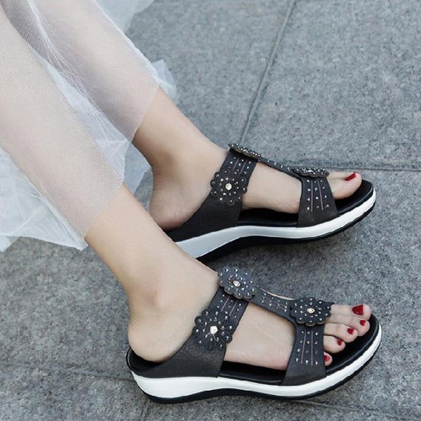 women's summer slippers ladies crystal rhinestone flower wedges flat slides females outdoor casual fashion women shoes, Black
women's summer slippers ladies crystal rhinestone flower wedges flat slides females outdoor casual fashion women shoes, Black