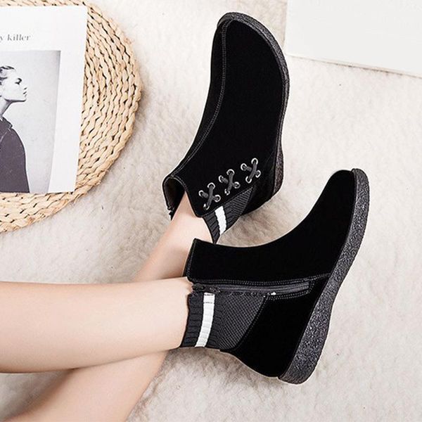 boots women ankle plush winter women's causal flat knitting cross tie ladies zipper platform comfortable female shoes 2021 warm, Black
boots women ankle plush winter women's causal flat knitting cross tie ladies zipper platform comfortable female shoes 2021 warm, Black