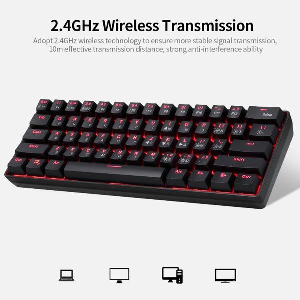 keyboards 61 keys mechanical keyboard usb 2.4g wireless dual-mode english&russian with light effect red/blue switches
keyboards 61 keys mechanical keyboard usb 2.4g wireless dual-mode english&russian with light effect red/blue switches