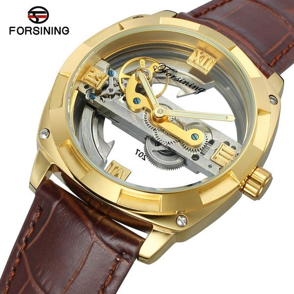 forsining 2021 genuine leather belt transparent double side open work creative automatic watches men watch wristwatches, Slivery;brown
forsining 2021 genuine leather belt transparent double side open work creative automatic watches men watch wristwatches, Slivery;brown