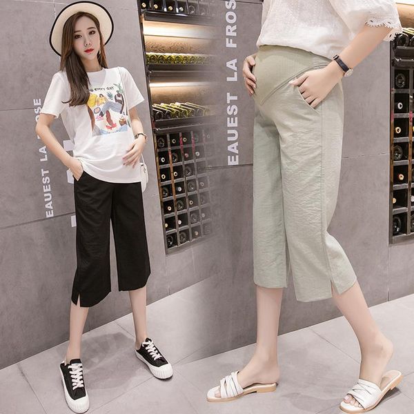 summer thin cotton linen maternity short pants elastic waist belly capris clothes for pregnant women pregnancy casual bottoms, White
summer thin cotton linen maternity short pants elastic waist belly capris clothes for pregnant women pregnancy casual bottoms, White