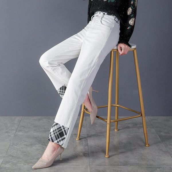 women's pants & capris autumn winter corduroy stitching straight casual 2021 high waist plaid contrast trousers brand ladies, Black;white
women's pants & capris autumn winter corduroy stitching straight casual 2021 high waist plaid contrast trousers brand ladies, Black;white