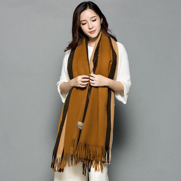 scarves cashmere scarf women autumn and winter thick solid color shawl water ripple plain pashmina, Blue;gray
scarves cashmere scarf women autumn and winter thick solid color shawl water ripple plain pashmina, Blue;gray