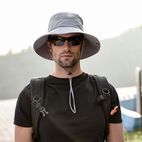 wide brim hats arrival outdoor fisherman caps summer sun protection anti-uv fishing hiking bucket hat for men breathable male, Blue;gray
wide brim hats arrival outdoor fisherman caps summer sun protection anti-uv fishing hiking bucket hat for men breathable male, Blue;gray