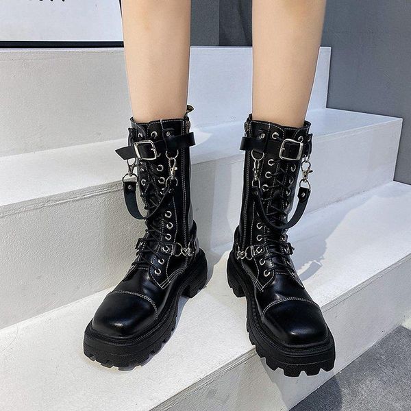 boots lizeruee winter punk female motorcycle woman sport flats platform chunky heels women ankle non-slip shoes, Black
boots lizeruee winter punk female motorcycle woman sport flats platform chunky heels women ankle non-slip shoes, Black