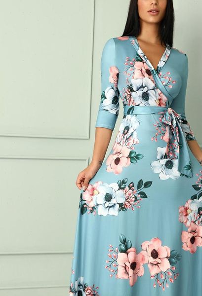 women dress elegant long three quarter sleeve v neck robe femme party vestidos oversize plus size bandage maxi, Black;gray
women dress elegant long three quarter sleeve v neck robe femme party vestidos oversize plus size bandage maxi, Black;gray